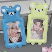Thumbnail for Colorful Rilakkuma Kpop Keychain Photocard Holder - ArtGalleryZen