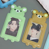 Thumbnail for Colorful Rilakkuma Kpop Keychain Photocard Holder - ArtGalleryZen