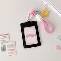 Thumbnail for Colorful Star Leather Kpop Keychain Photocard Holder - ArtGalleryZen