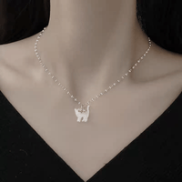 Thumbnail for Crystal Bowknot Cat Pendant Necklace - ArtGalleryZen