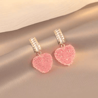 Thumbnail for Crystal Candy Heart Earrings - ArtGalleryZen