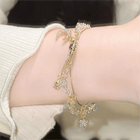 Thumbnail for Crystal Moon Star Bracelet - ArtGalleryZen