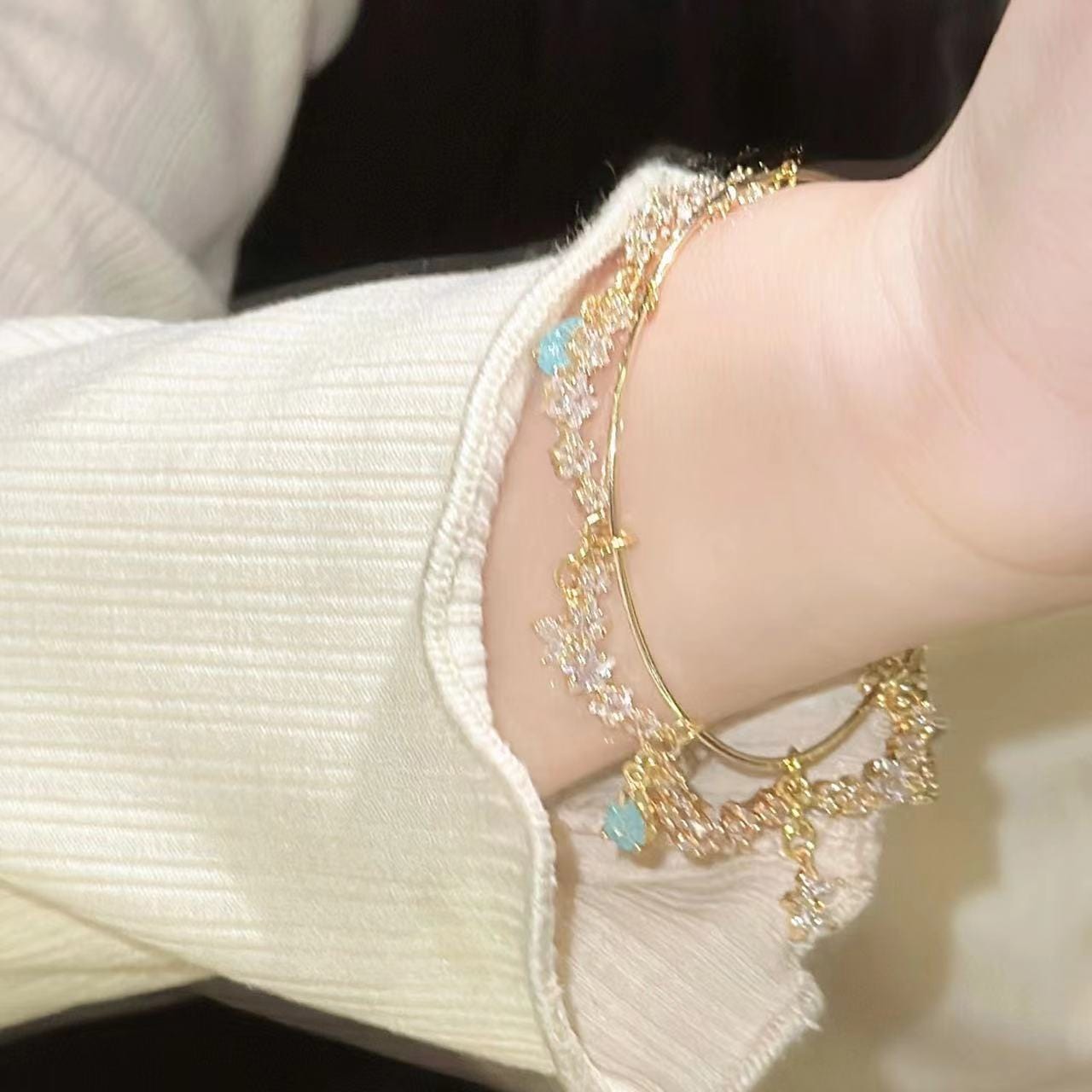 Crystal Moon Star Bracelet - ArtGalleryZen