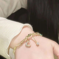 Thumbnail for Crystal Moon Star Bracelet - ArtGalleryZen