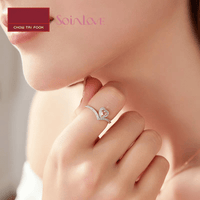 Thumbnail for Cubic Zirconia Inlaid Diamond Heart Ring - ArtGalleryZen
