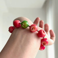 Thumbnail for Cute Apple Beaded Bracelet - ArtGalleryZen