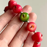 Thumbnail for Cute Apple Beaded Bracelet - ArtGalleryZen
