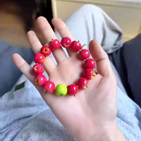 Thumbnail for Cute Apple Beaded Bracelet - ArtGalleryZen