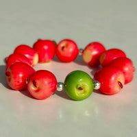 Thumbnail for Cute Apple Beaded Bracelet - ArtGalleryZen