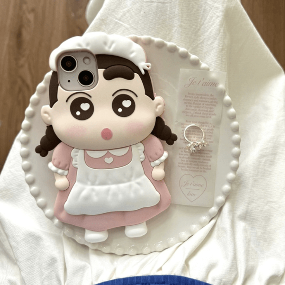 Cute Cartoon Crayon Shin-chan Silicone iPhone Case - ArtGalleryZen