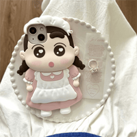 Thumbnail for Cute Cartoon Crayon Shin-chan Silicone iPhone Case - ArtGalleryZen