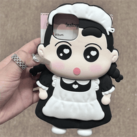 Thumbnail for Cute Cartoon Crayon Shin-chan Silicone iPhone Case - ArtGalleryZen