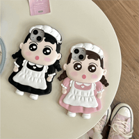 Thumbnail for Cute Cartoon Crayon Shin-chan Silicone iPhone Case - ArtGalleryZen