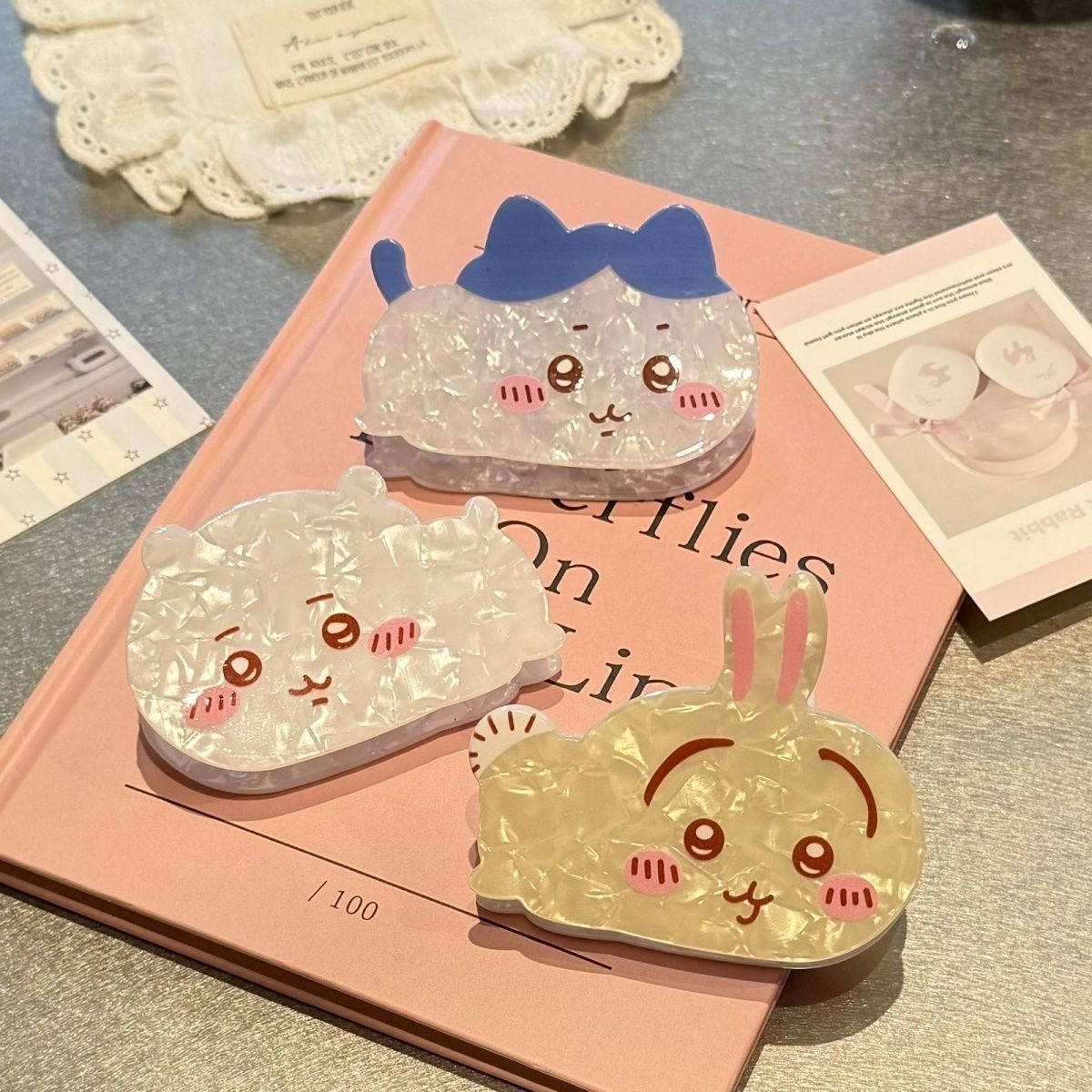 Cute Chiikawa Acetate Acrylic Hair Claw Hair Clip - ArtGalleryZen