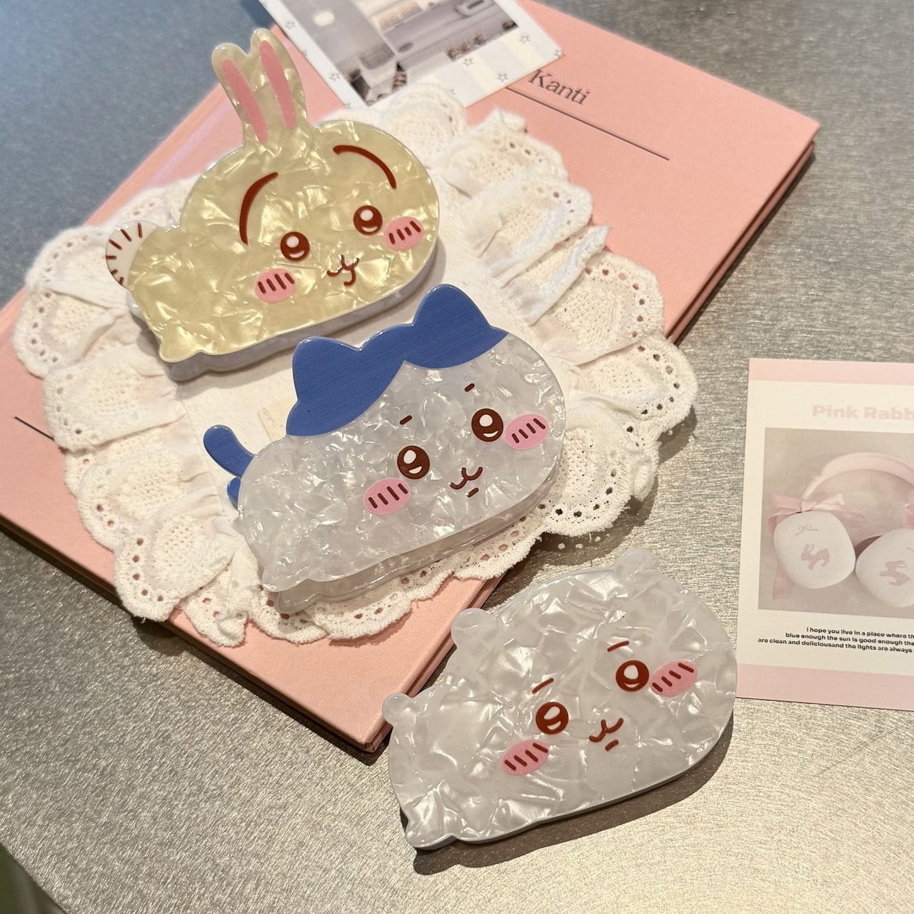 Cute Chiikawa Acetate Acrylic Hair Claw Hair Clip - ArtGalleryZen