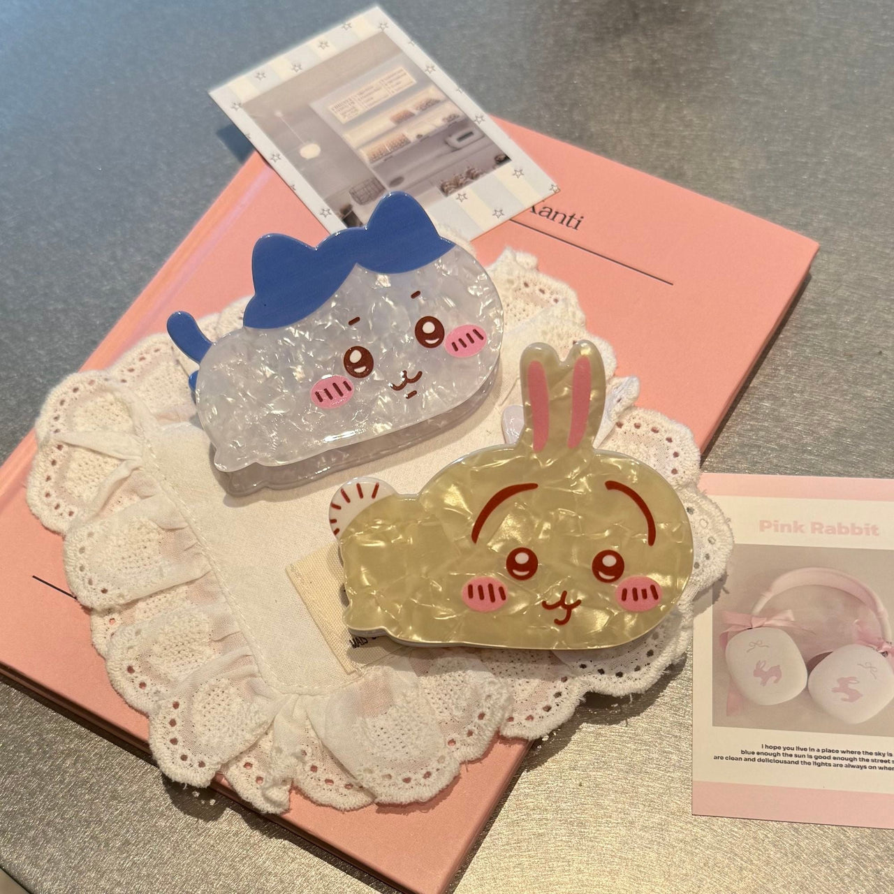 Cute Chiikawa Acetate Acrylic Hair Claw Hair Clip - ArtGalleryZen