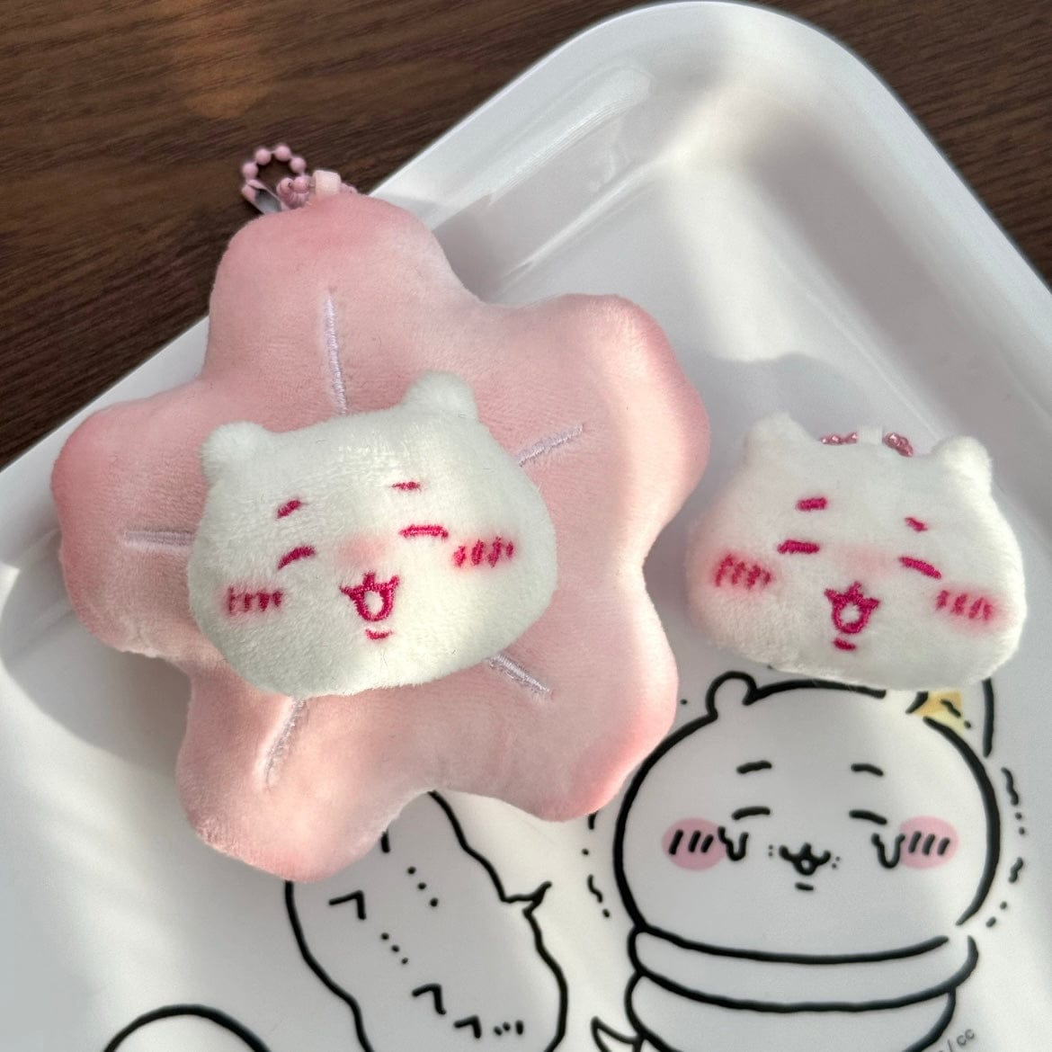 Cute Chiikawa Cherry Blossoms Keychain Doll - ArtGalleryZen