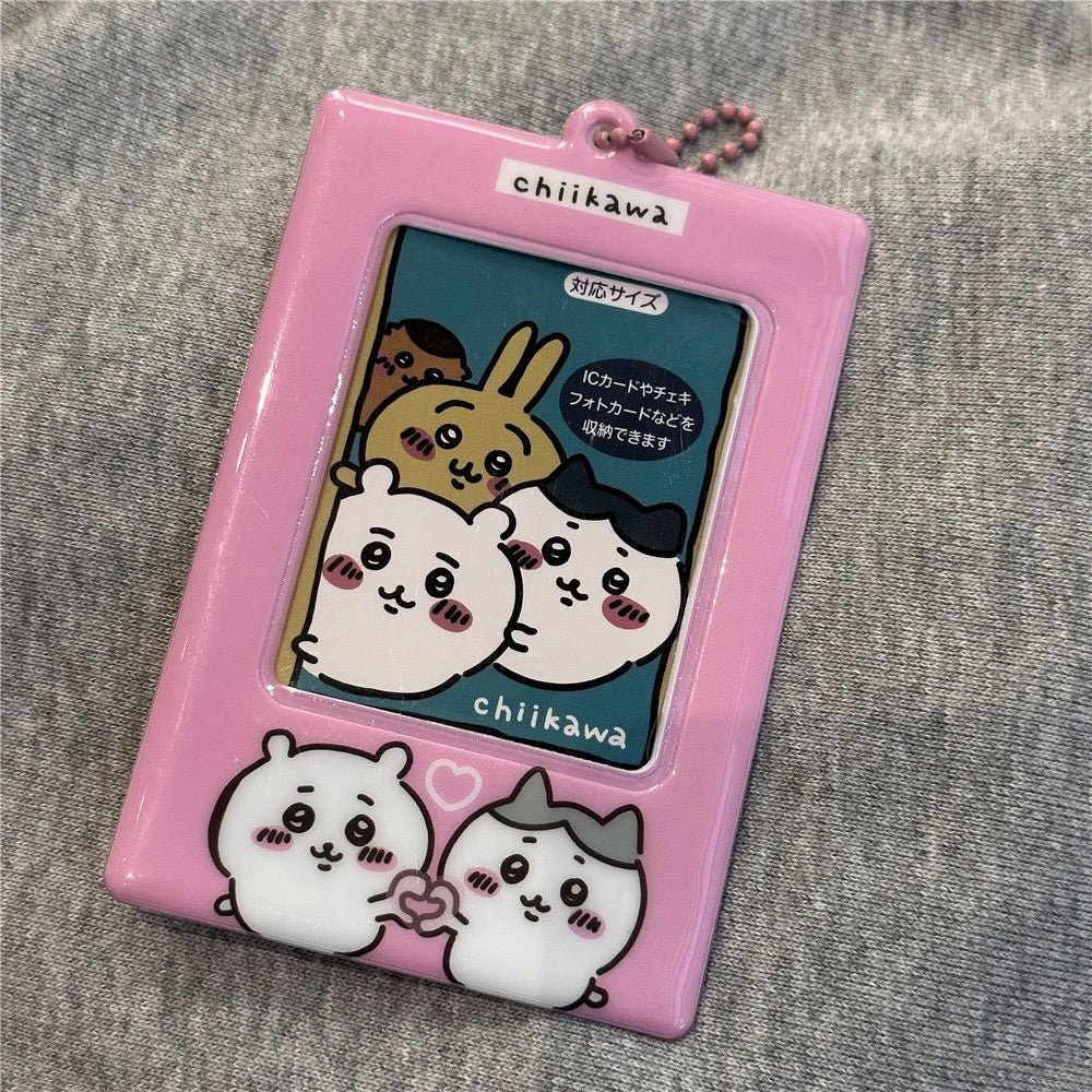 Cute Chiikawa Kpop Keychain Photocard Holder - ArtGalleryZen