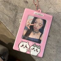 Thumbnail for Cute Chiikawa Kpop Keychain Photocard Holder - ArtGalleryZen