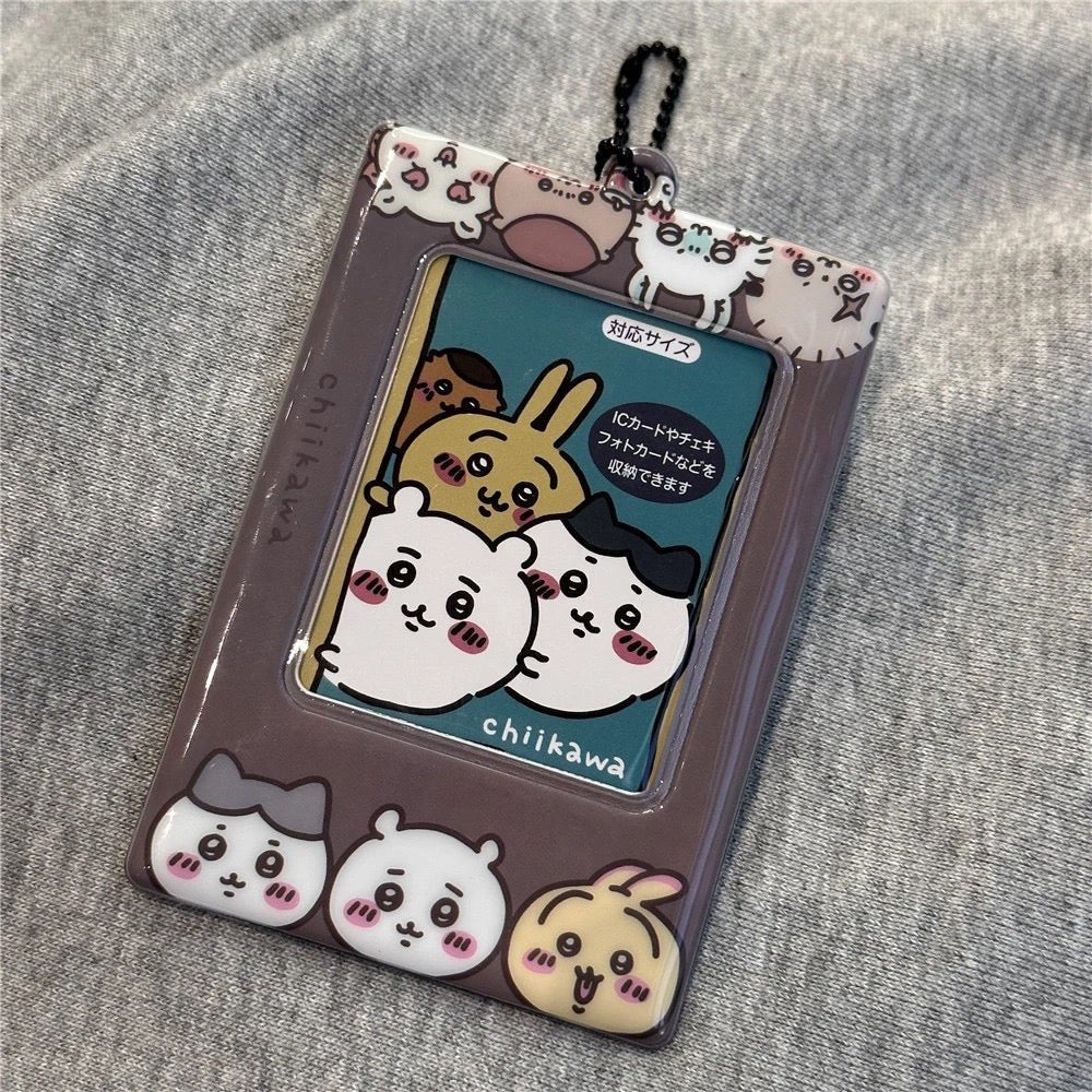 Cute Chiikawa Kpop Keychain Photocard Holder - ArtGalleryZen