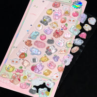 Thumbnail for Cute Colorful Animal Pattern Crystal 3D DIY Decoration Stickers - ArtGalleryZen