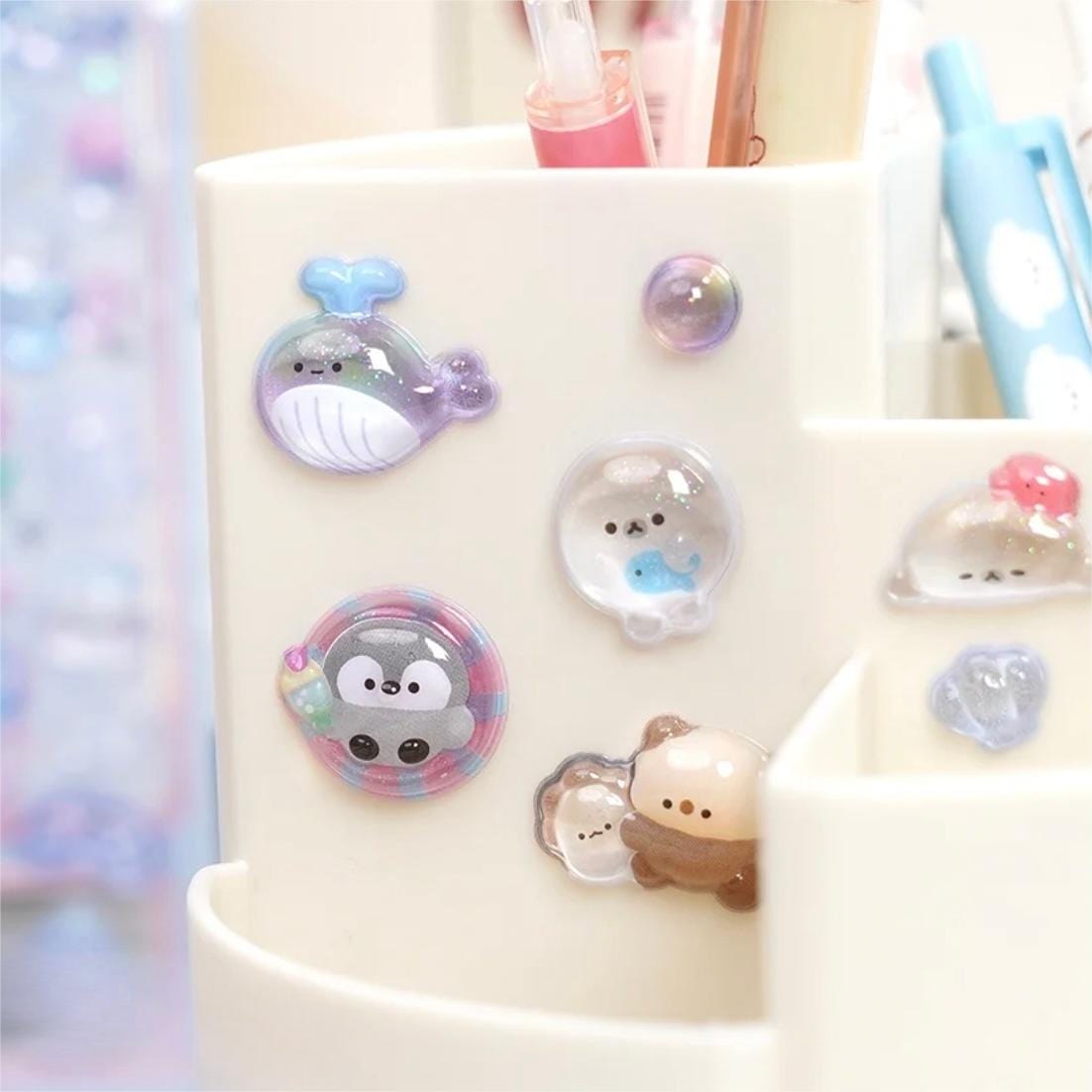 Cute Colorful Animal Pattern Crystal 3D DIY Decoration Stickers - ArtGalleryZen