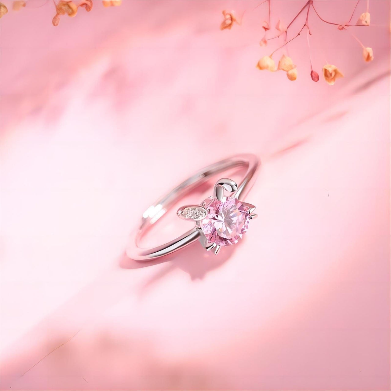 Cute Crystal Rabbit Ring - ArtGalleryZen