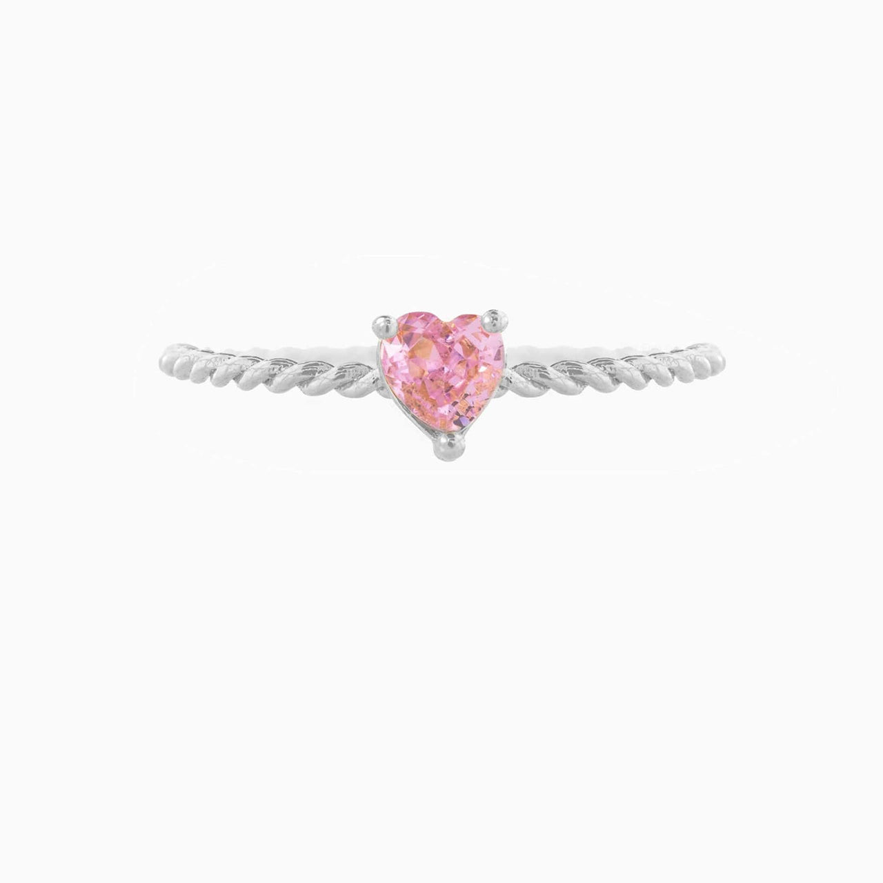 Cute Cubic Zirconia Heart Ring - ArtGalleryZen