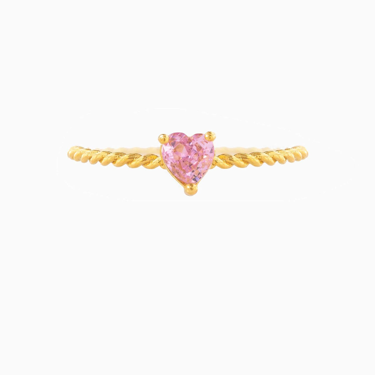 Cute Cubic Zirconia Heart Ring - ArtGalleryZen