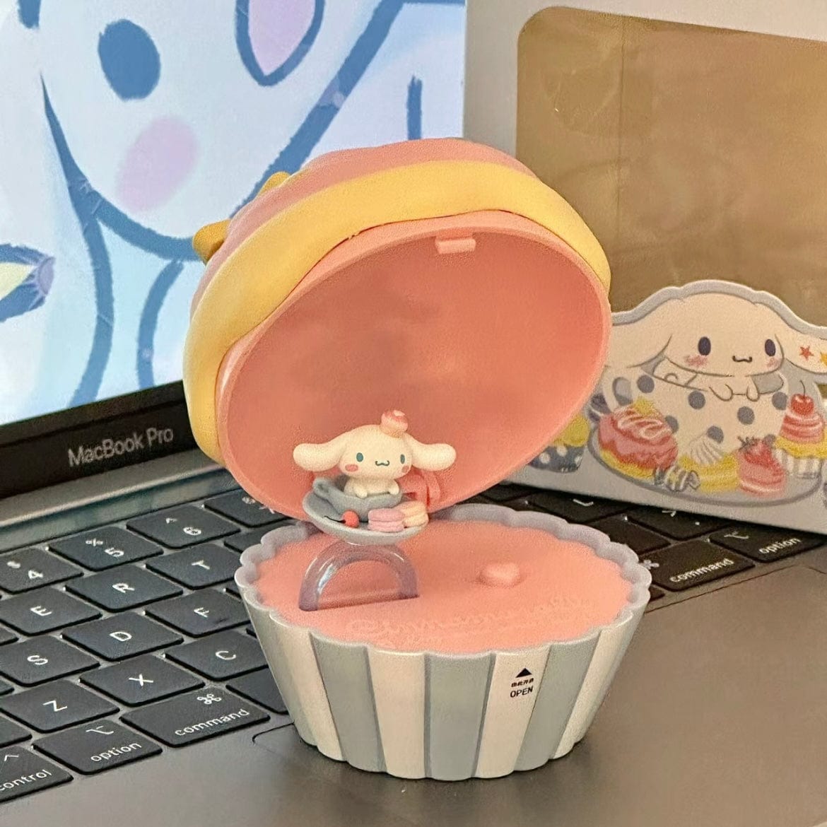 Cute Cupcake Jewelry Box Sanrio Cinnamoroll Ring Set - ArtGalleryZen