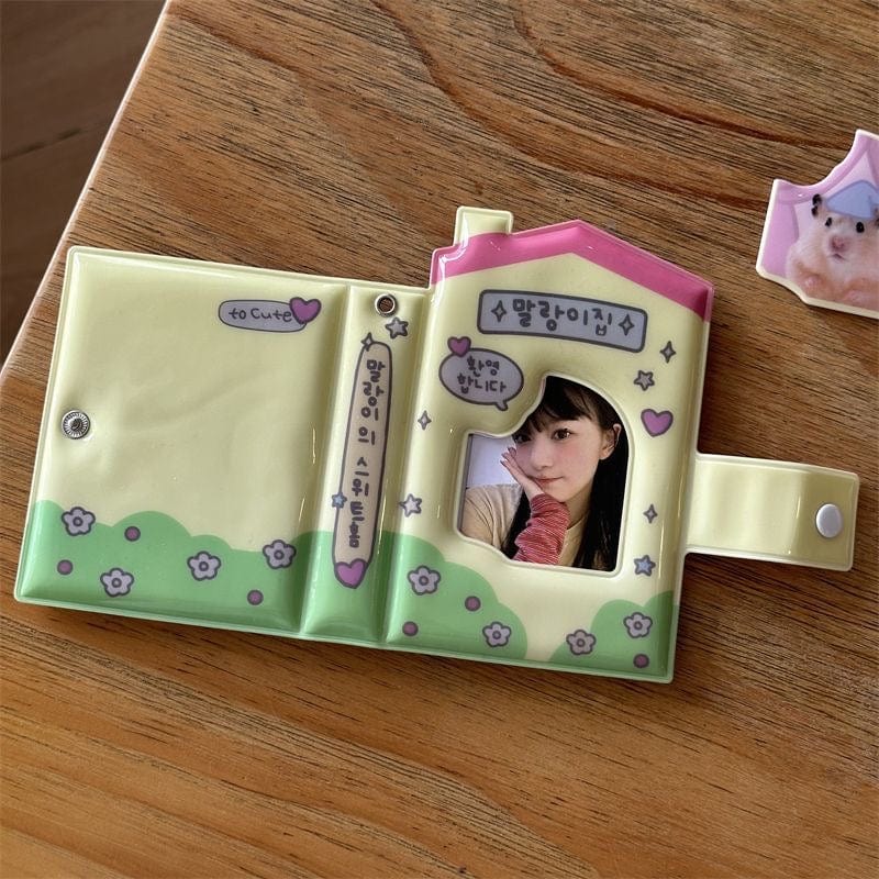 Cute Hamster Kitten House Kpop 3 Inch Mini Photocard Album - ArtGalleryZen