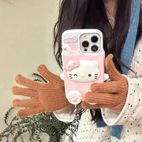 Thumbnail for Cute Hello Kitty My Melody Milk Silicone iPhone Case - ArtGalleryZen