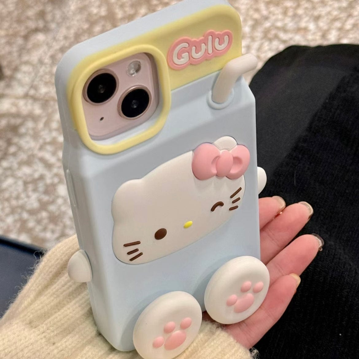 Cute Hello Kitty My Melody Milk Silicone iPhone Case - ArtGalleryZen