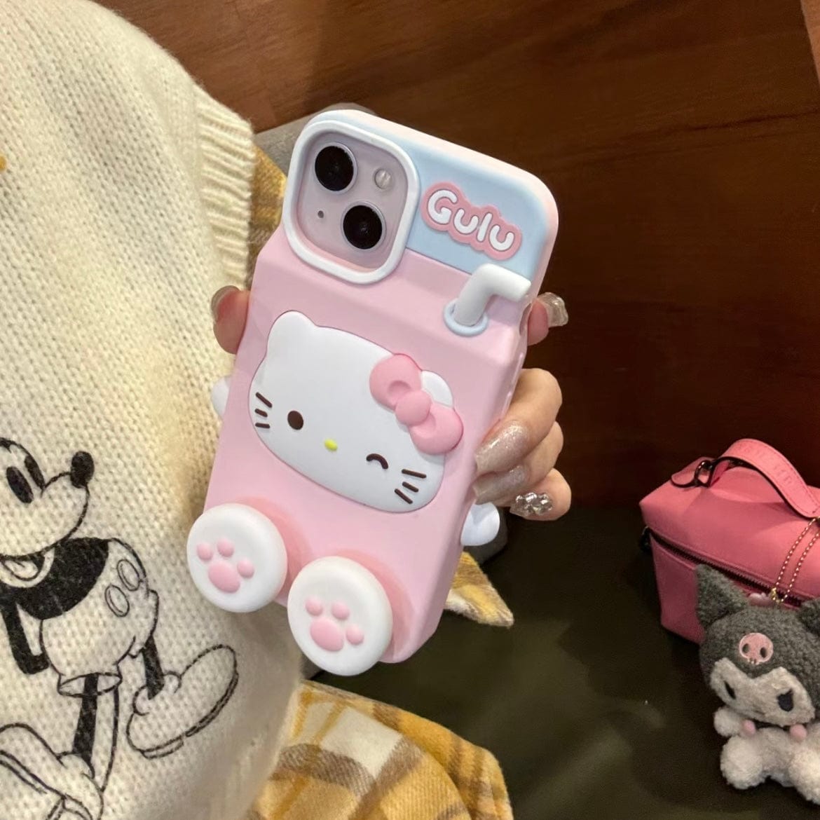 Cute Hello Kitty My Melody Milk Silicone iPhone Case - ArtGalleryZen