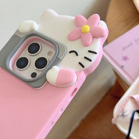 Thumbnail for Cute Hello Kitty Taking Photo iPhone Case - ArtGalleryZen
