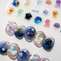 Thumbnail for Cute Jellyfish Nail Art Decoration Stickers DIY Nail Ornament - ArtGalleryZen
