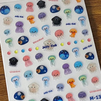 Thumbnail for Cute Jellyfish Nail Art Decoration Stickers DIY Nail Ornament - ArtGalleryZen