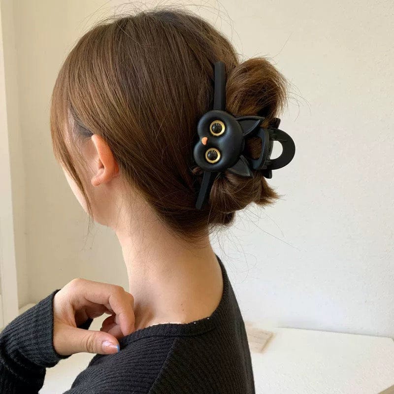 Cute kitten Acrylic Hair Claw Hair Clip - ArtGalleryZen