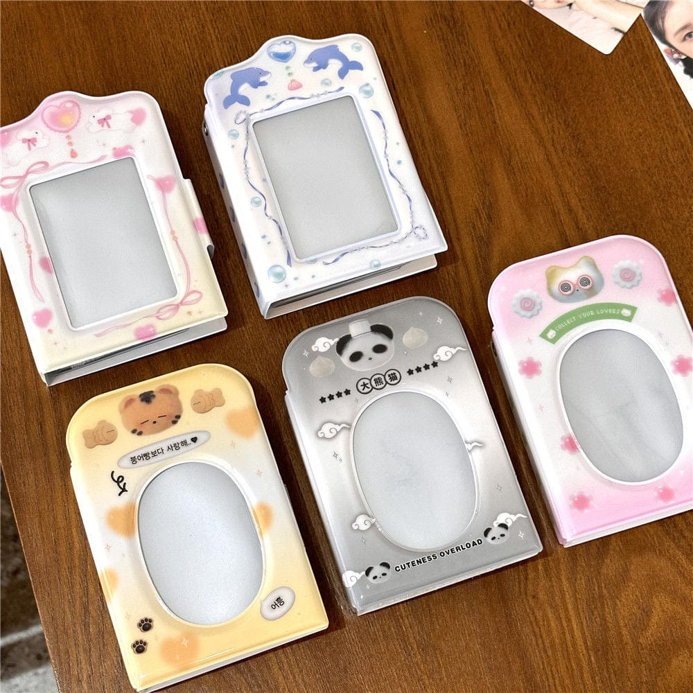 Cute Kitten Tiger Panda Kpop 3 Inch Mini Photocard Album - ArtGalleryZen