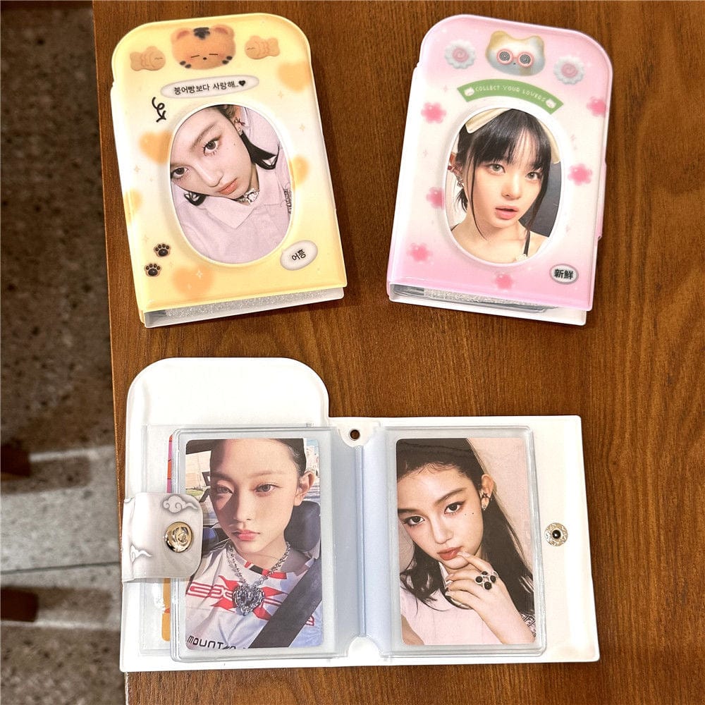 Cute Kitten Tiger Panda Kpop 3 Inch Mini Photocard Album - ArtGalleryZen