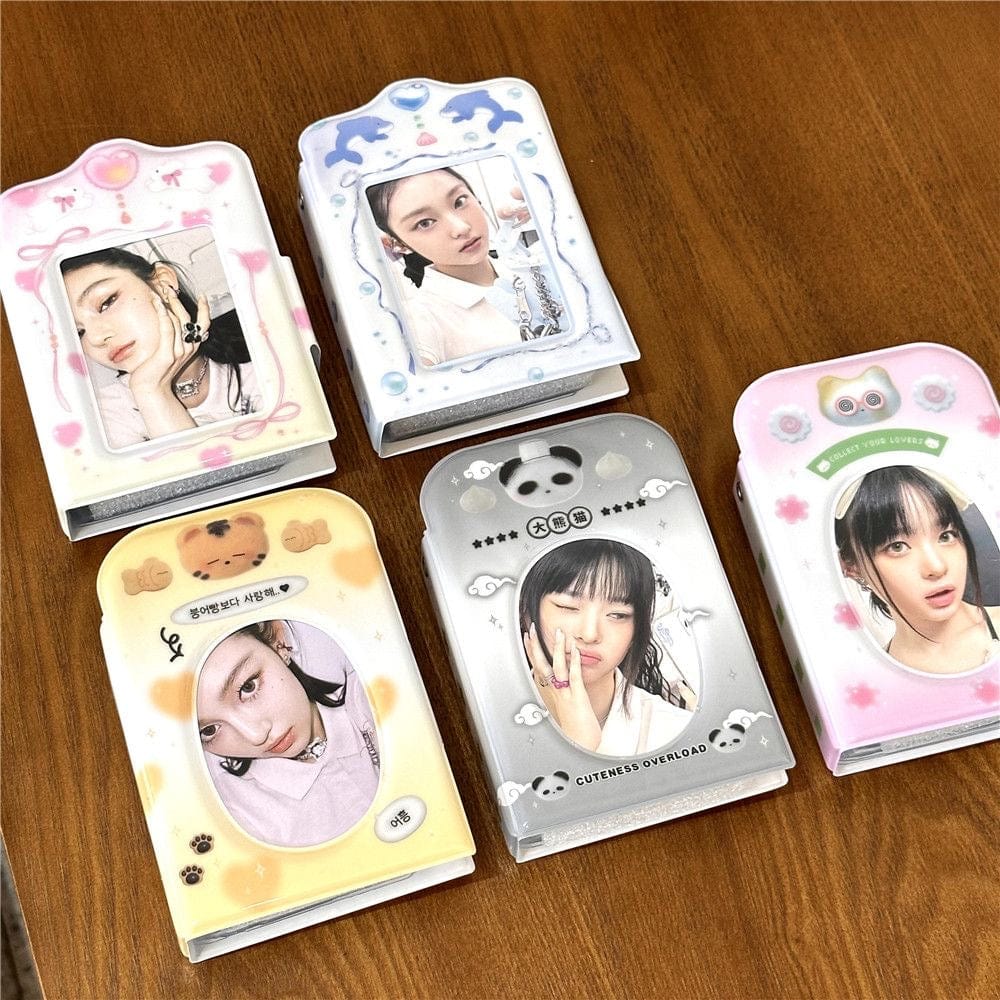 Cute Kitten Tiger Panda Kpop 3 Inch Mini Photocard Album - ArtGalleryZen