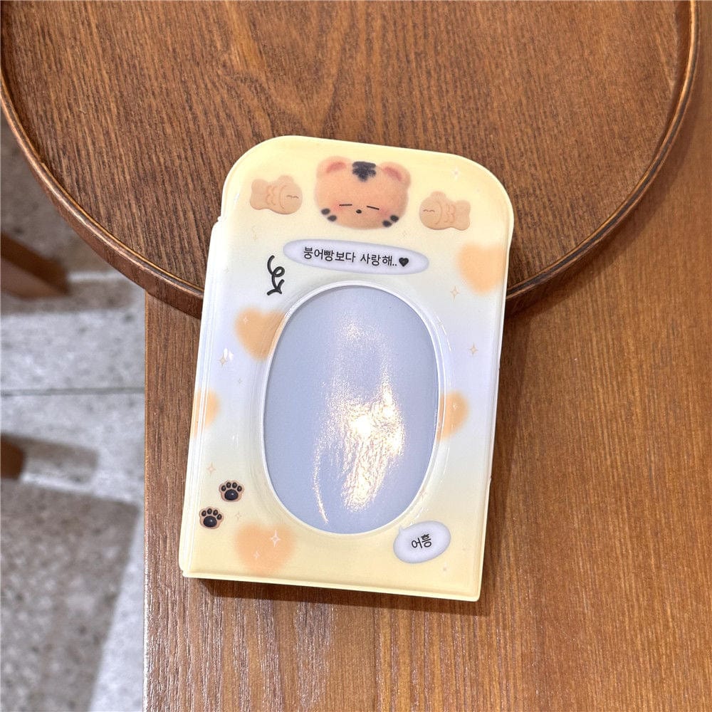 Cute Kitten Tiger Panda Kpop 3 Inch Mini Photocard Album - ArtGalleryZen