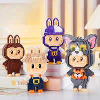 Thumbnail for Cute Labubu LEGO Compatible Assembly Building Bricks - ArtGalleryZen