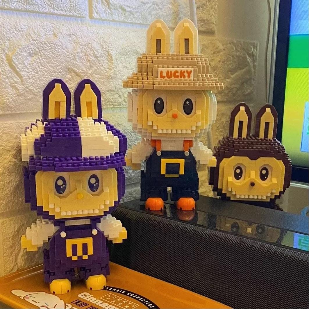 Cute Labubu LEGO Compatible Assembly Building Bricks - ArtGalleryZen