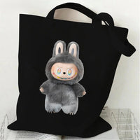 Thumbnail for Cute Labubu Shoulder Tote Canvas Bag - ArtGalleryZen