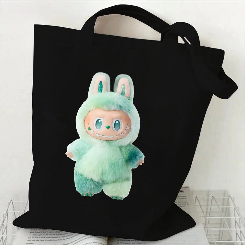 Cute Labubu Shoulder Tote Canvas Bag - ArtGalleryZen