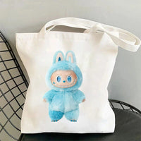 Thumbnail for Cute Labubu Shoulder Tote Canvas Bag - ArtGalleryZen