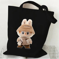 Thumbnail for Cute Labubu Shoulder Tote Canvas Bag - ArtGalleryZen
