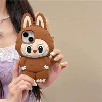 Thumbnail for Cute Labubu Silicone iPhone Case - ArtGalleryZen