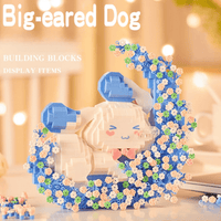 Thumbnail for Cute LEGO Compatible Cinnamoroll Floral Moon Building Bricks - ArtGalleryZen